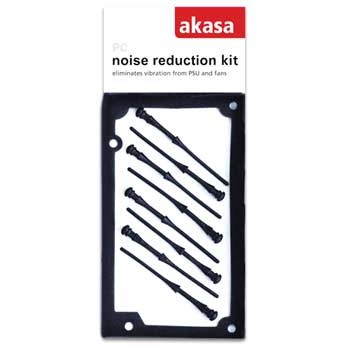 Akasa PSU and fan noise reduction kit 1*silicone PSU gasket + 8 * rubber pins