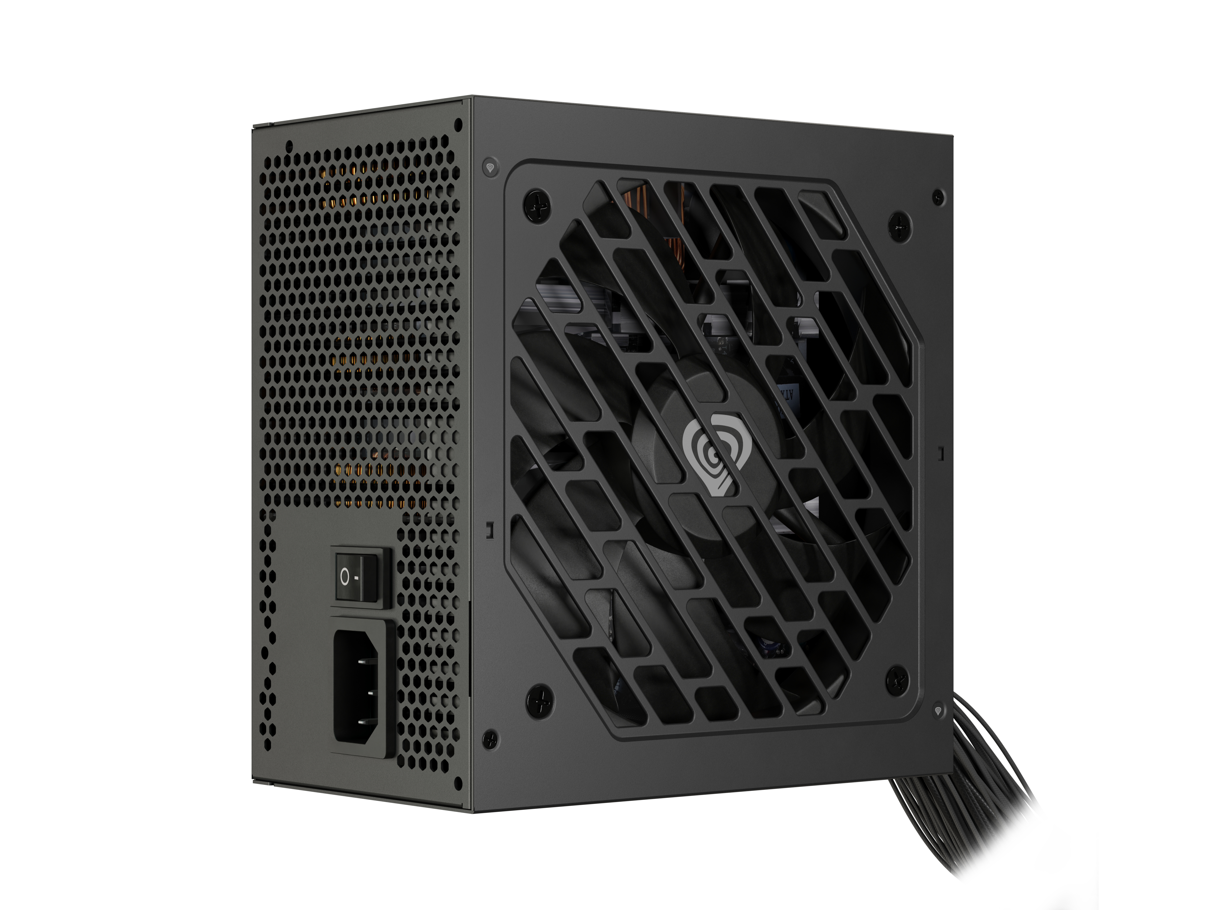Genesis Nihon ATX 3.1 voeding 650W, 80 PLUS Bronze, niet-modulair, zwarte behuizing, 120mm ventilator