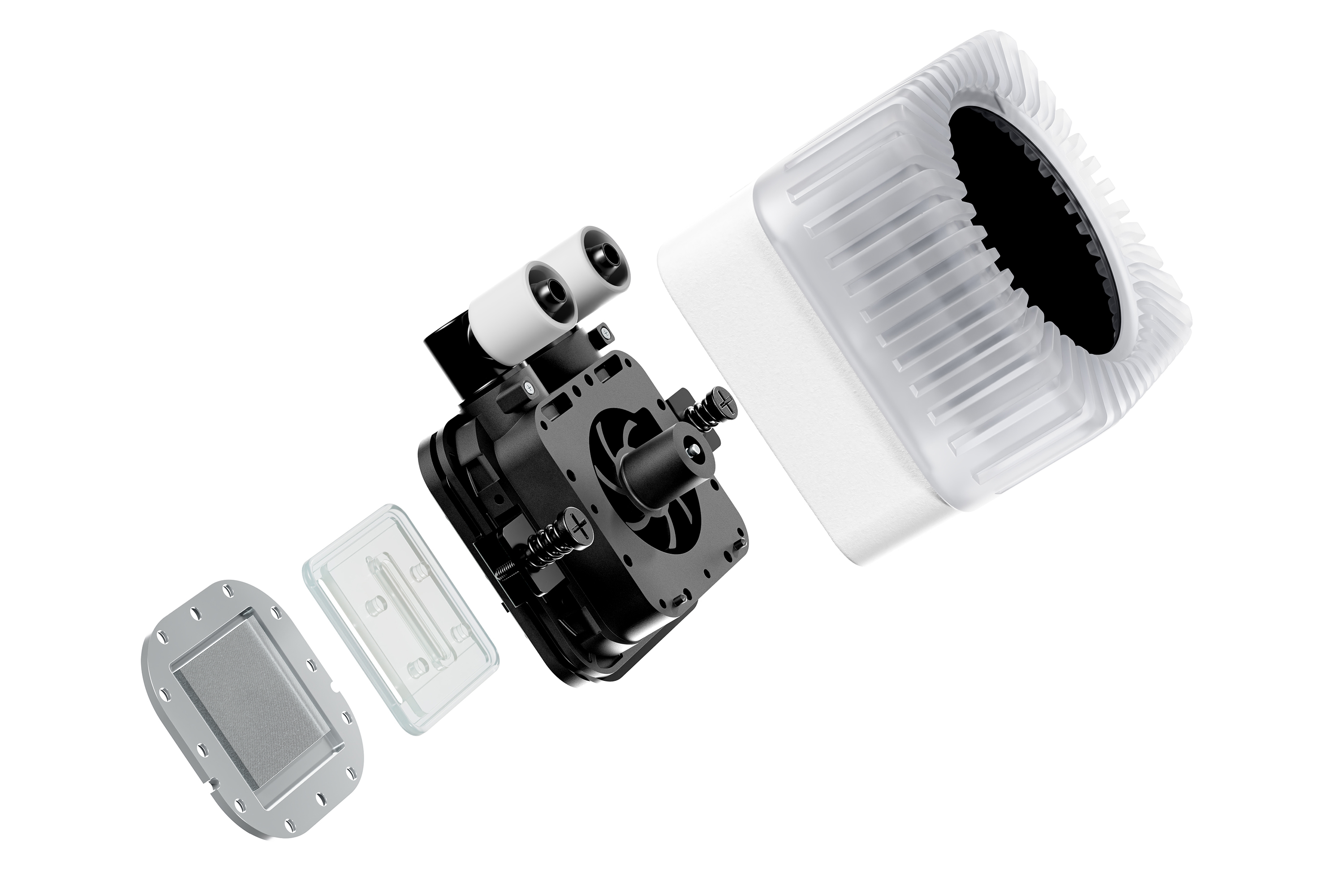 be quiet! Light Loop IO LCD 360mm White AIO Water Cooler, IPS Display, 3 x Light Wings LX 120 mm PWM high-speed, ARGB with IO integration Intel: 1851/1700/1200/115x AMD: AM4/AM5, IO ARGB Hub