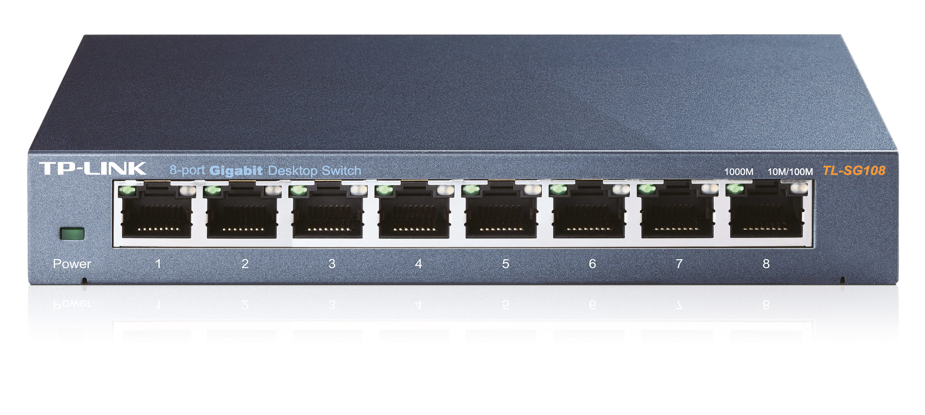 TP-Link TL-SG108 Switch 8x10/100/1000Mbps 8 ports GigaBit Switch desktop metal