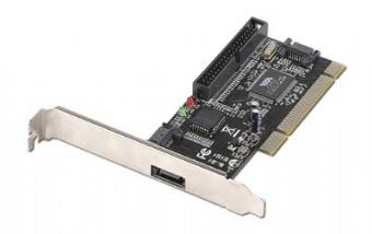 Gembird pci sta controller, 1x pata, 2x sata, 1x e-sata, low profile bracket meegeleverd, win 7 compatible, ali chipset