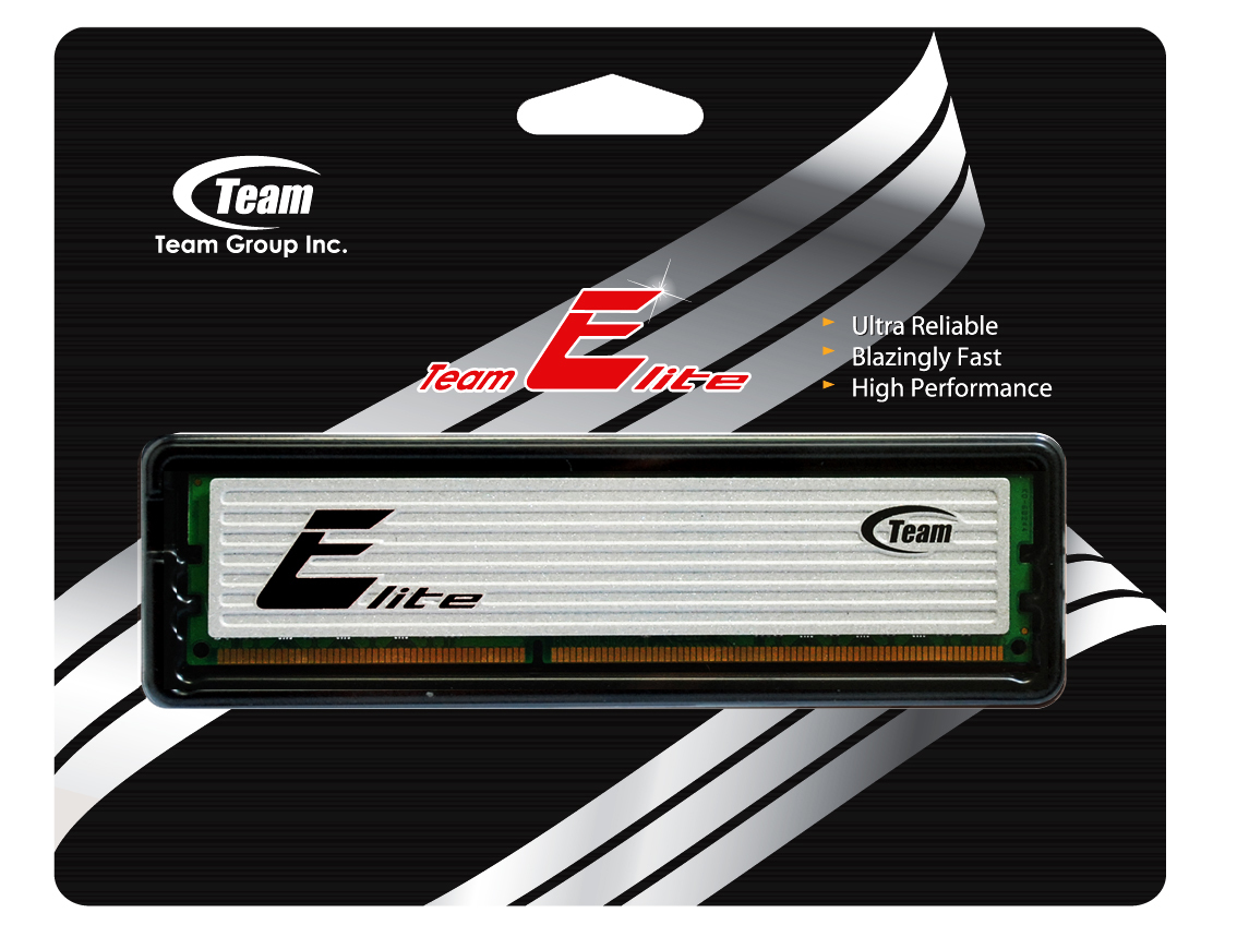 Team Elite Plus U-DIMM, 1 GB, PC6400, DDR2 800, 1.8V, CL6