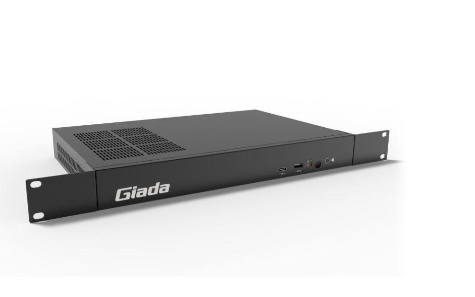 Giada miniPC Barebone G330, Intel H110 chipset, suport 6th gen i3/i < 65W, AMD Radeon E7750, 2GB, 2 x SO-DIMM DDR3-L, Sata III + mSata (mPIC-E), 2x GBit Lan, 4x USB 2.0 + USB3+USB3 c type, 6x Displayport 1.2, 2x Com, Audio, 350x235,5x43mm, JAHC sup