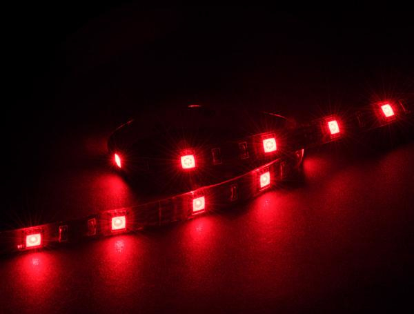 Akasa VegasM secure 10 pc Magnetic LED strip light, 50cm, Red