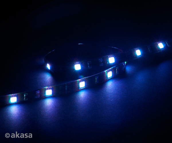 Akasa VegasM secure 10 pc Magnetic LED strip light, 50cm, Blue