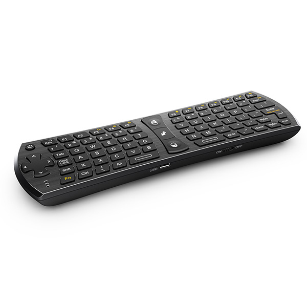 Rii mini i24 Air mouse keyboard (2.4G), 450 mAh accu, 200 x 58 x 19 mm Qwerty ***