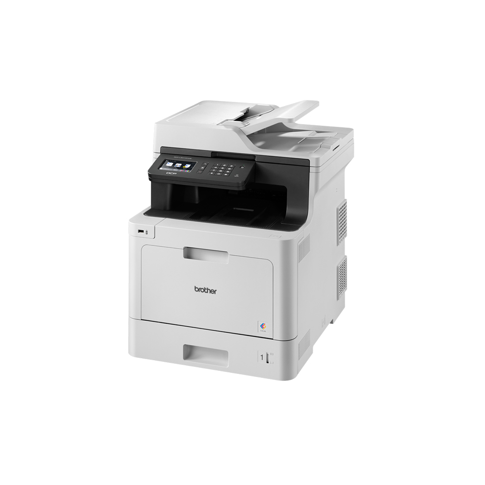 Brother DCP-L8410CDW Kleur A4 AIO laserprinter. 31ppm. (z/w/kleur). 512mb. 250 vel papierlade uitbreidbaar. 9.3cm touch screen. LAN/WLAN
