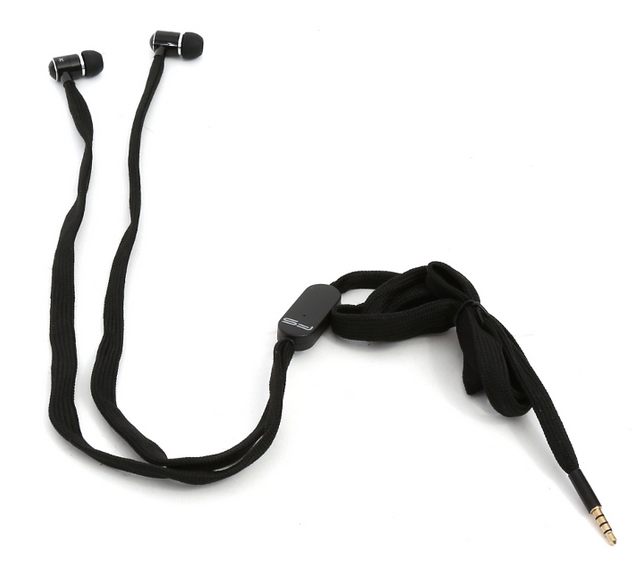 FREESTYLE SHOELACE EARPHONES + MIC FH2112 BLACK 42776