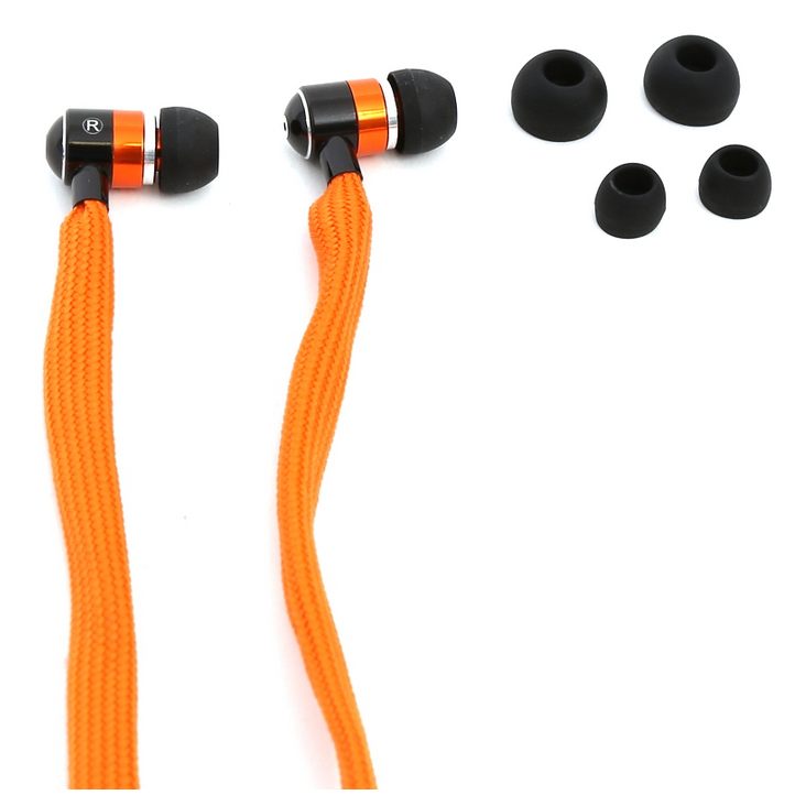 FREESTYLE SHOELACE EARPHONES + MIC FH2112 ORANGE 42779