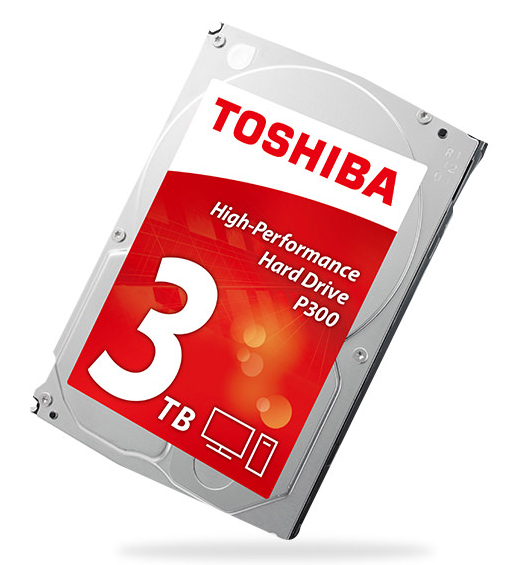 Toshiba P300 3.5 SATA6GBS HDD, 3 TB, 7200 rpm, 64 MB Cache