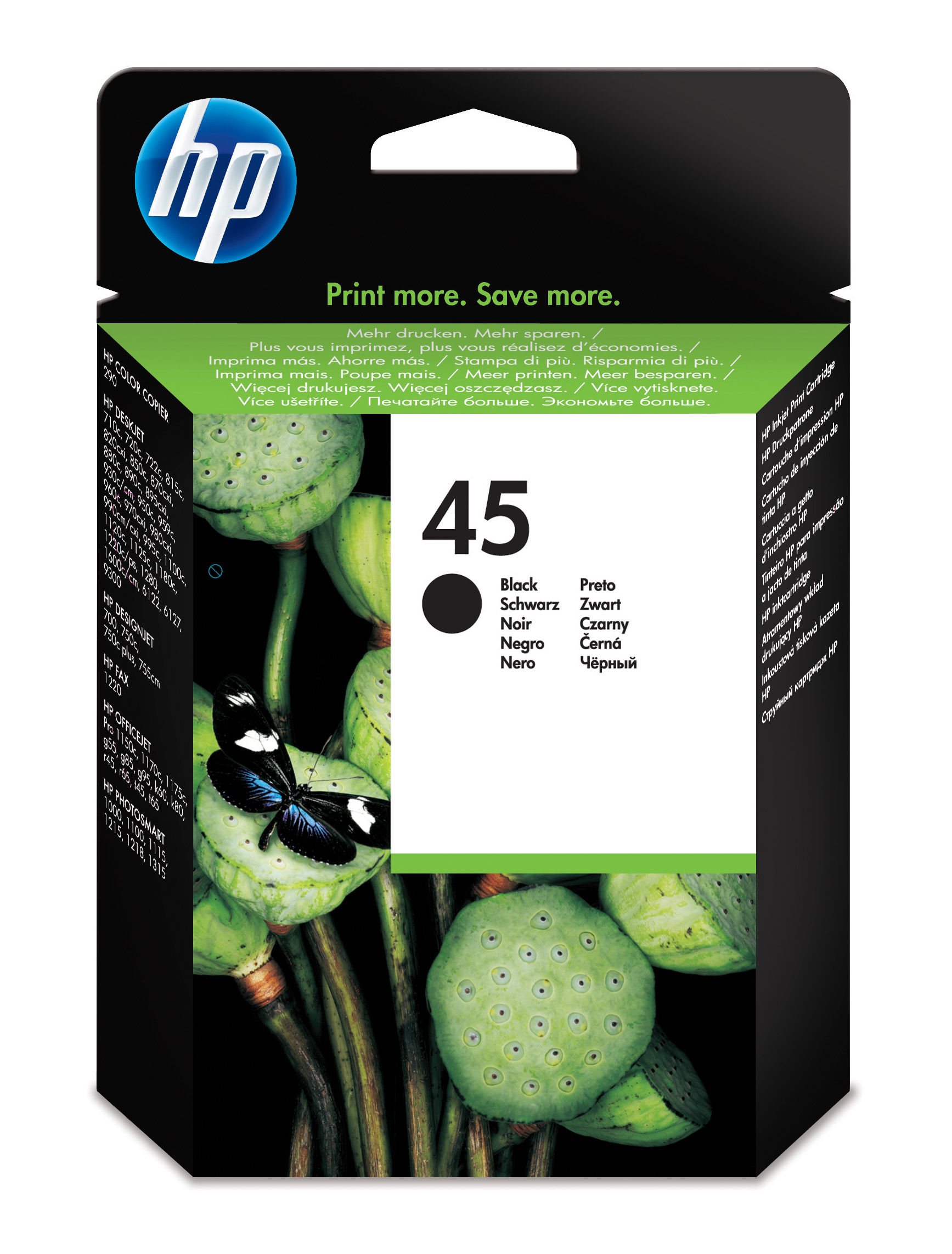 HP 45 inktcartridge zwart high capacity 42ml 930 pagina s 1-pack
