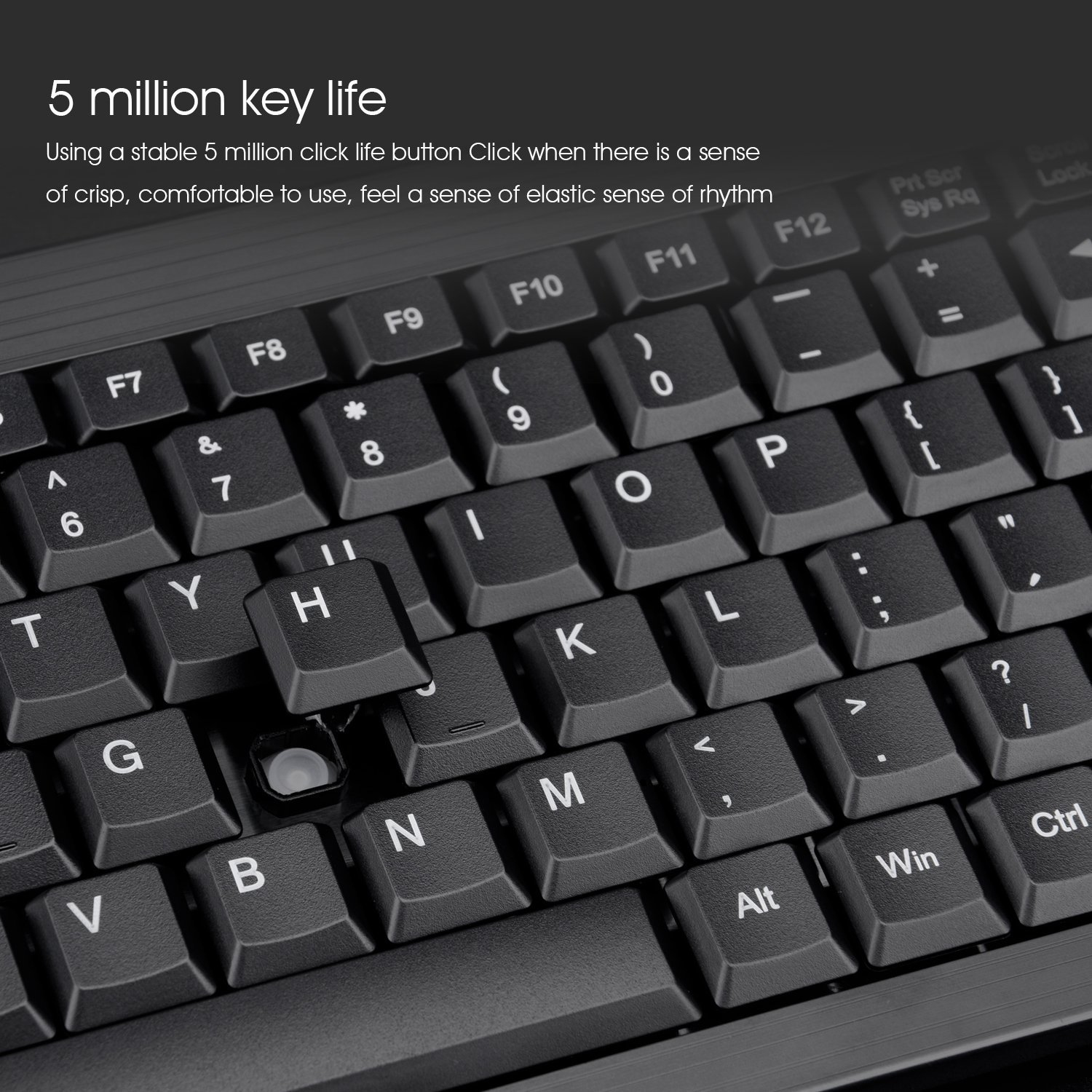 Rii RK901 ultra-slim Compact full Size 2.4G Wireless Keyboard