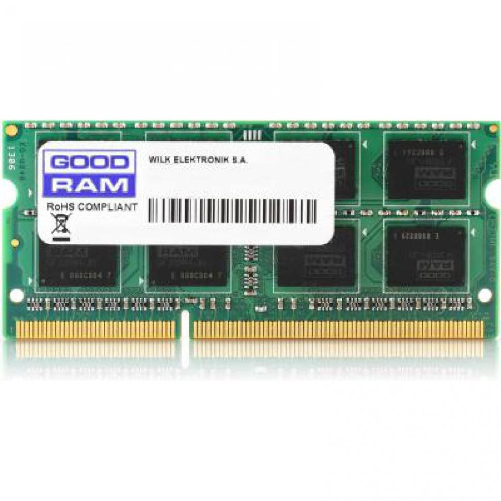 GOODRAM Essential SO-DIMM 4 GB, PC12800, DDR3-L 1600, low-voltage, 1.35V, CL11 - single rank