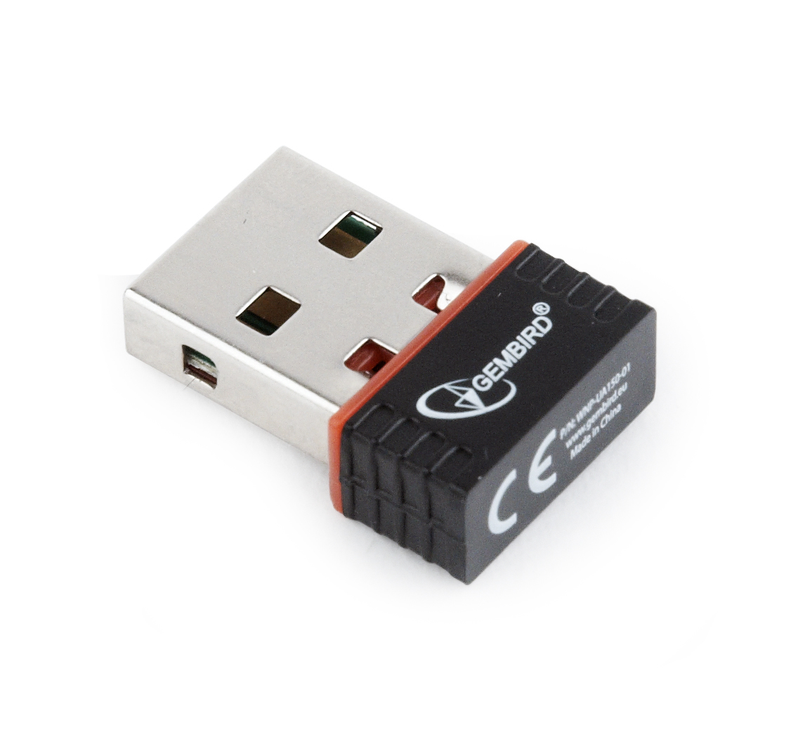 Gembird Mini USB WiFi ontvanger, 150Mbps