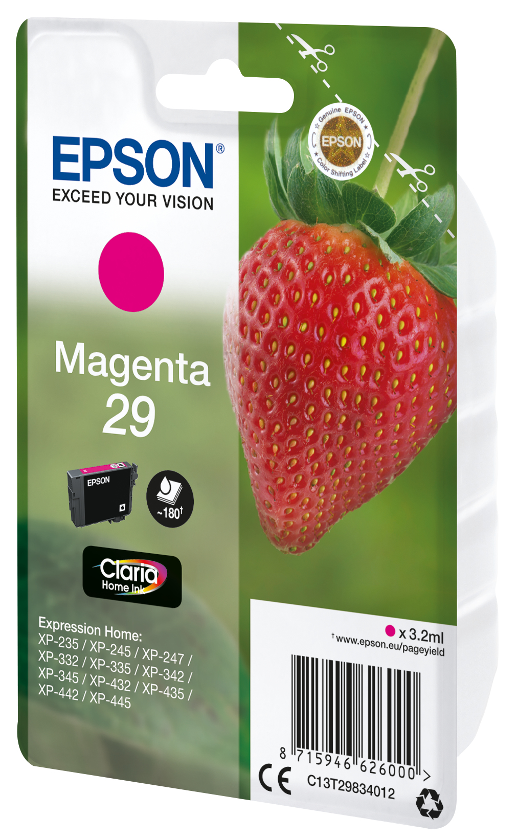 EPSON 4LB Singlepack Magenta 29 Claria Home Ink