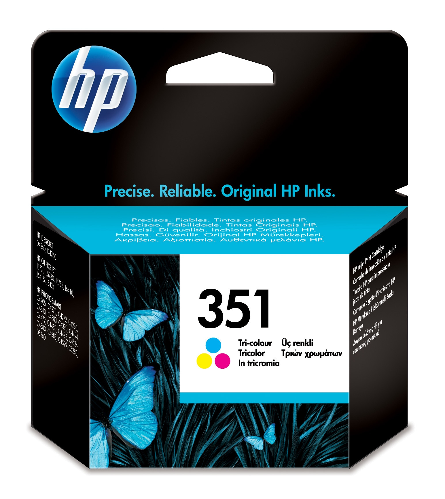 Hewlett packard 351 inktcartridge drie kleuren low capacity 3.5ml 170 pagina s 1-pack