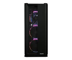 Zalman X3 BLACK, ATX Mid Tower PC Case / - Addressable 4 X 120mm RGB LED Fans / & Fan controller SYNC with M/B / - Addressable 2 X RGB LED Bars on Top / - Tempered Glass on the left side / - Sliding Dust filter on bottom, detachable filter at front