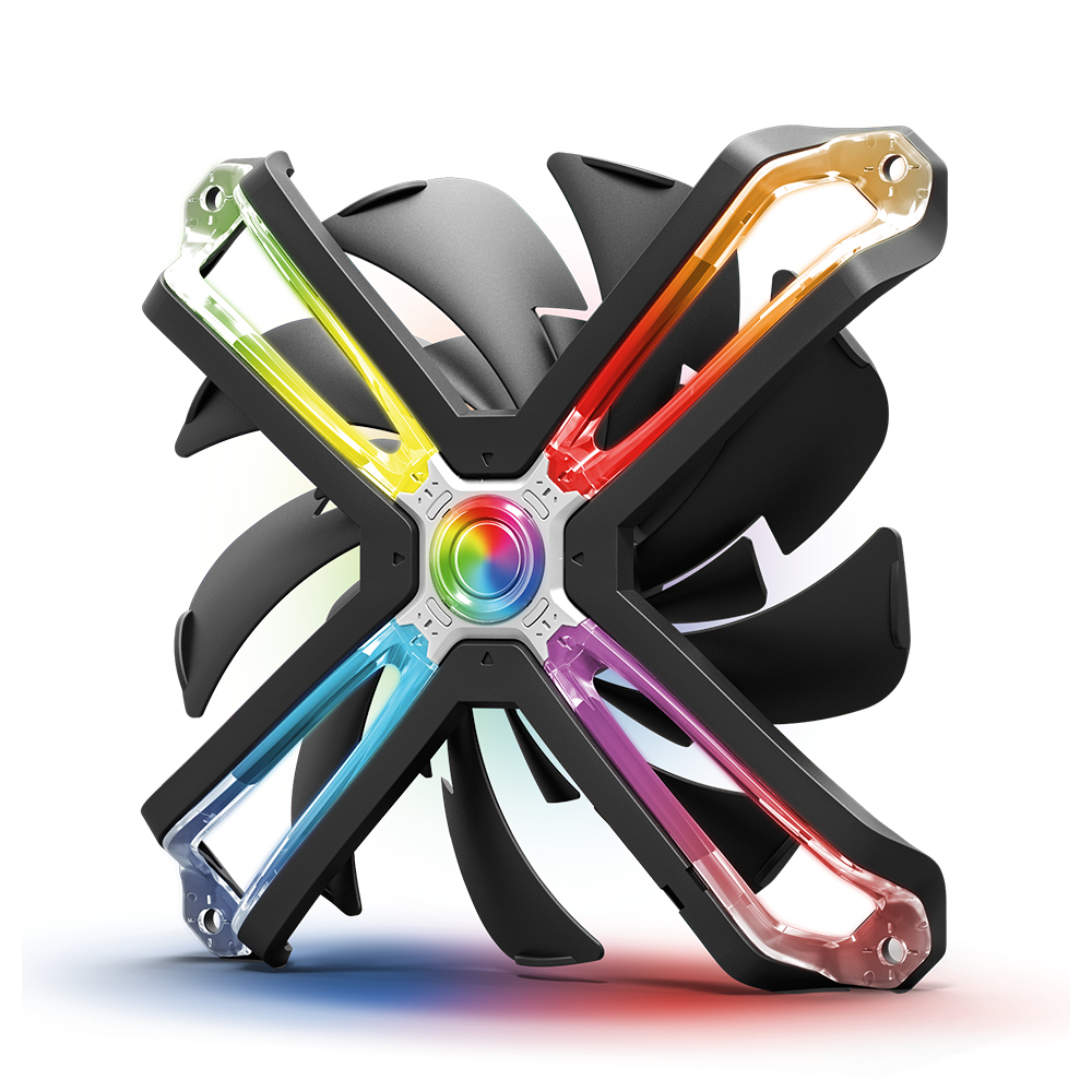 Zalman ZM-SF120,120mm RGB fan / - Addresable 3 Pin connector / - Unique reversed fan impeller design for high cooling performance / - Spider leg shaped for minimized vibration and noise / - Long lasting Advanced FDB(120,000hours)