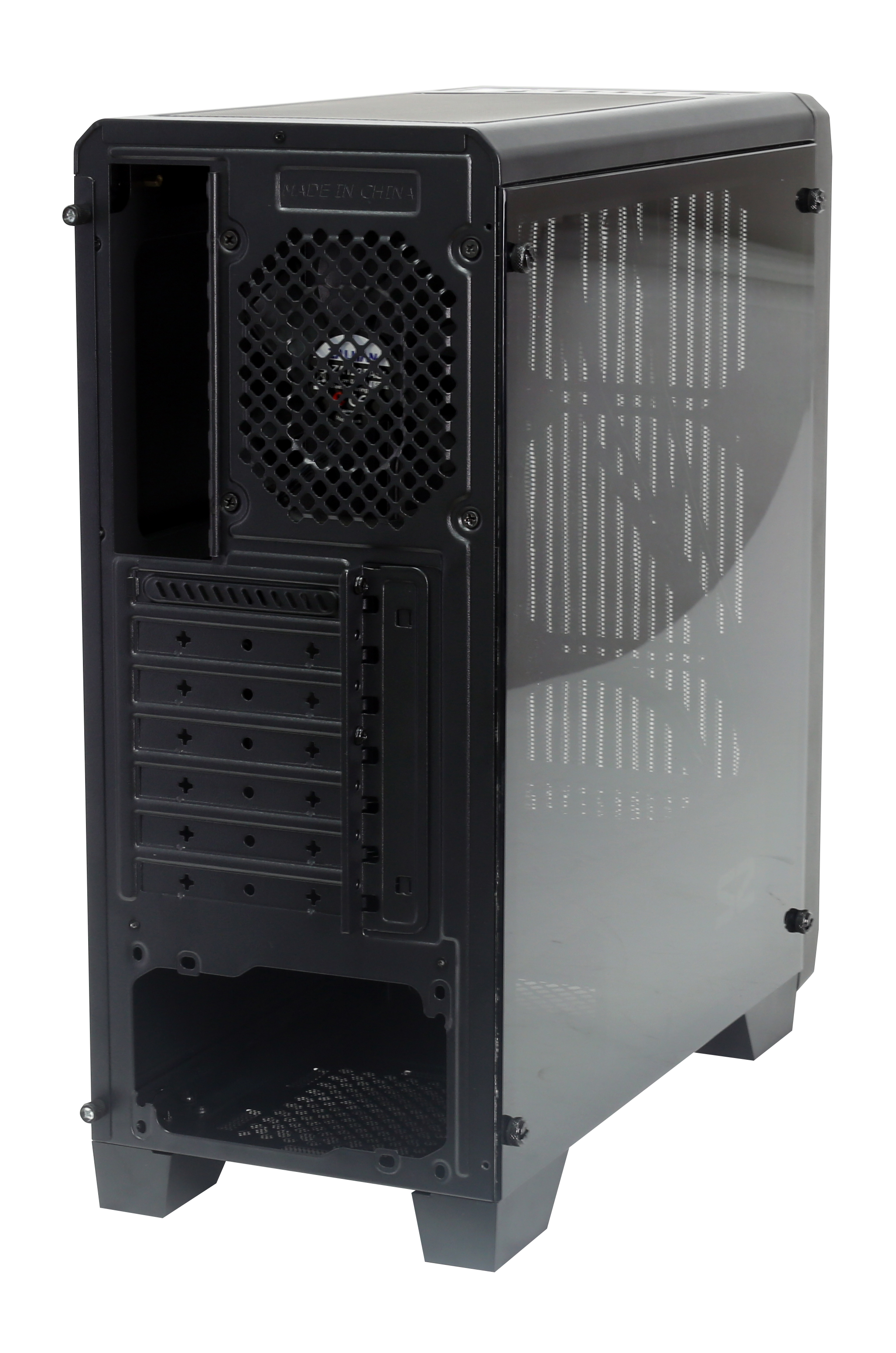 Zalman S2, ATX Mid Tower PC Case / - Pre-installed fan : 120mm black fan in rear / - Air vent on front for efficient cooling / - Acrylic window on left / - Dust filter at bottom & top / - Dimension : 412(D) x 189(W) x 451(H)mm