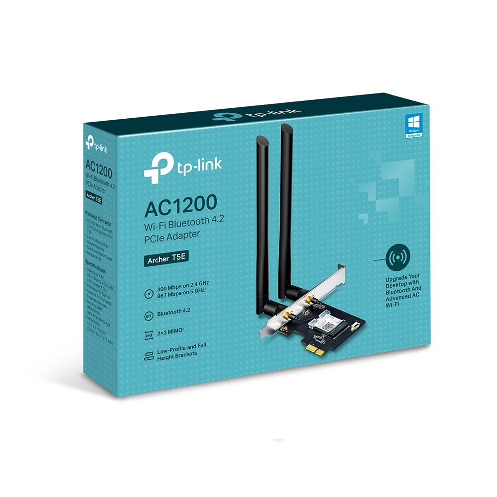 TP-Link Archer T5E PCI-e WiFi/Bluetooth card, 1167Mbps 2T2R Archer AC1200, BT4.2