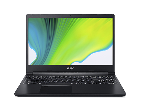 Acer Aspire 7 A715-75G-56S6 - Core i5 9300H / 2.4 GHz - Win 10 Home 64 bits - 16 GB RAM - 512 GB SSD NVMe, QLC - 15.6 IPS 1920 x 1080 (Full HD) - GF GTX 1650