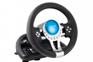 NGS gt-challenge ps2/ps3/pc vibration wheel