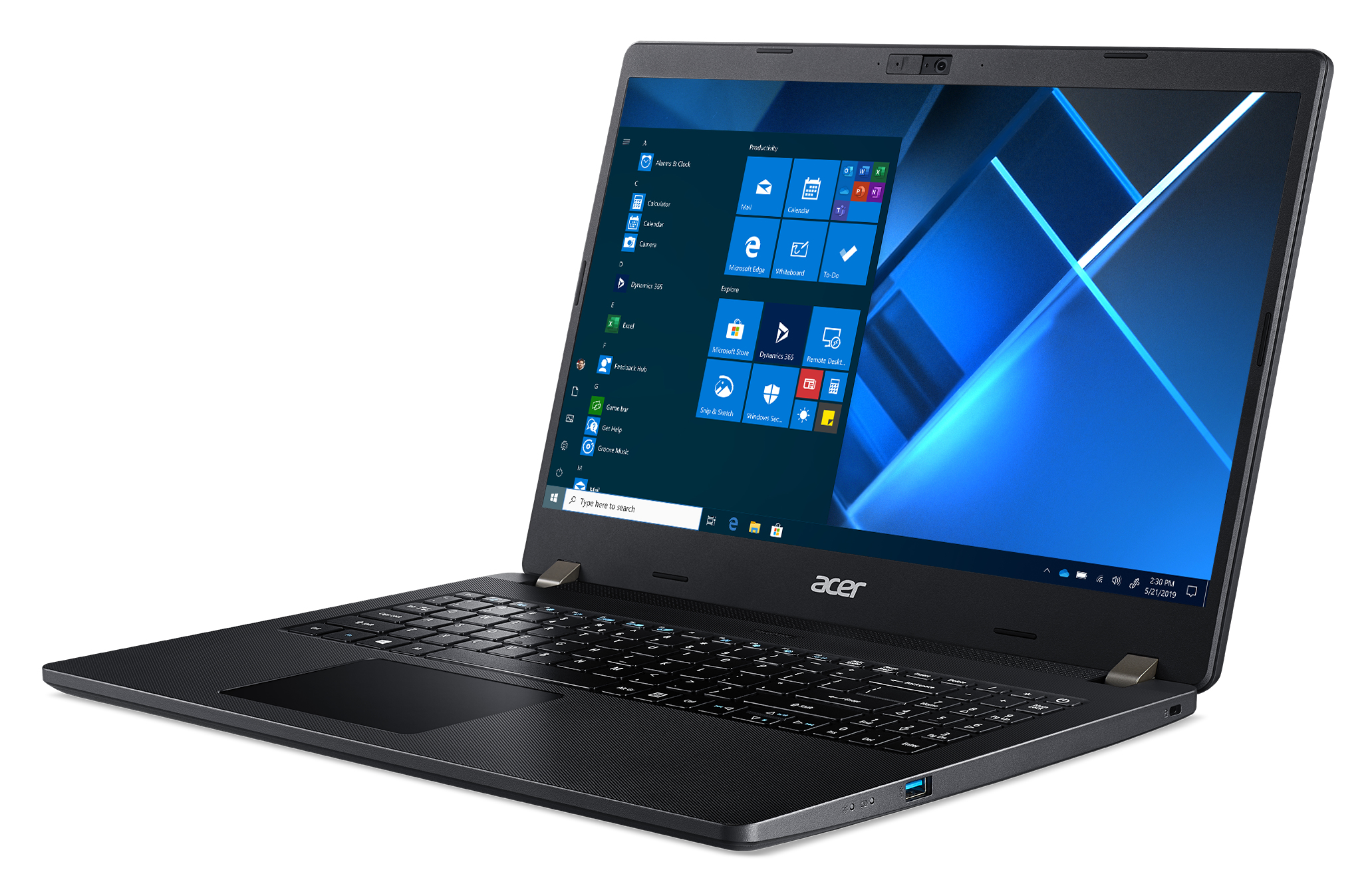 Acer TravelMate P2 TMP215-53-579G, 15.6i FHD, i5-1135G7, 16GB, 512GB SSD, Intel Iris XeGraphics, No ODD, Wi-Fi 6 AX 201 (2x2) + BT 5/Win10 Pro/Qwerty/Black