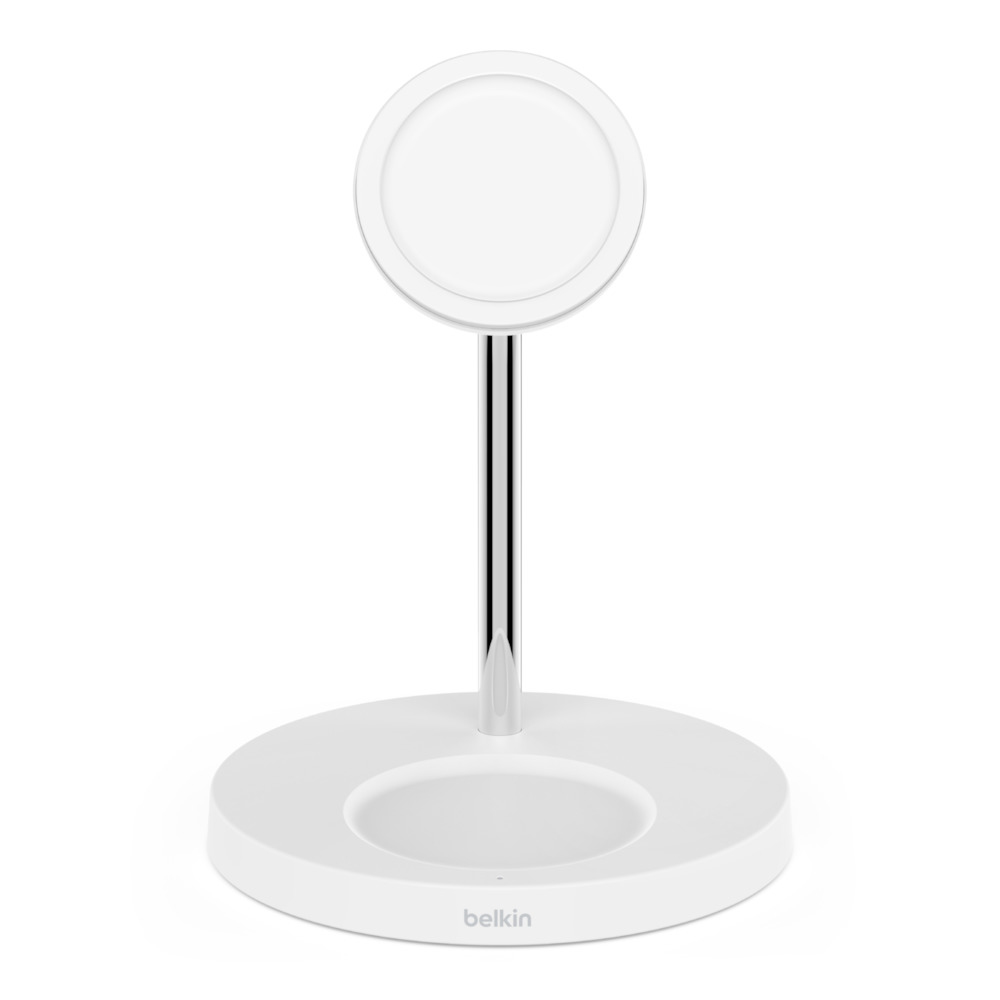 BELKIN Boost Charge Pro MagSafe 2-in-1 Wireless Charger Stand - White