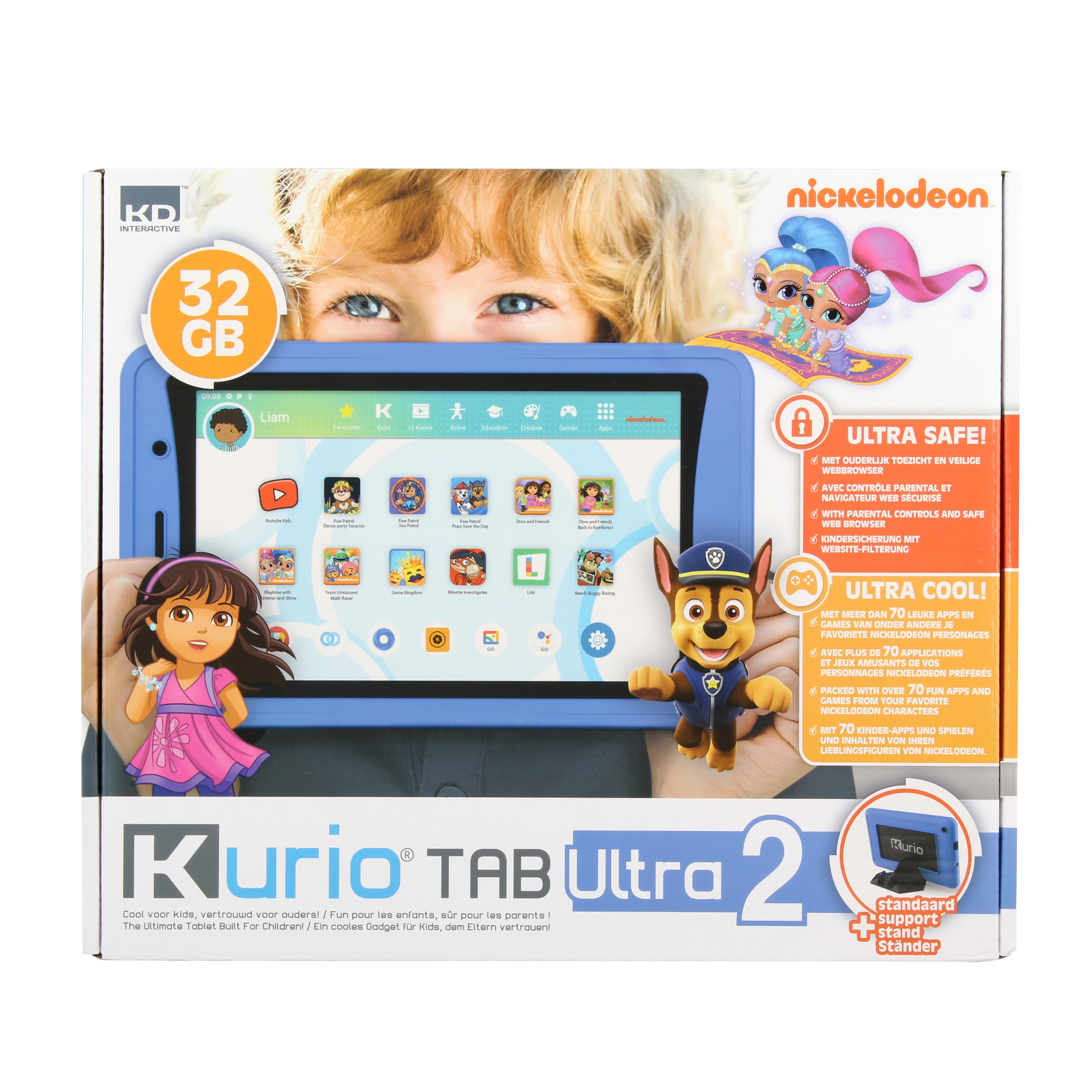 Kurio Kids Tab - Tab Ultra 2 - Nickelodeon - Blue - 7i