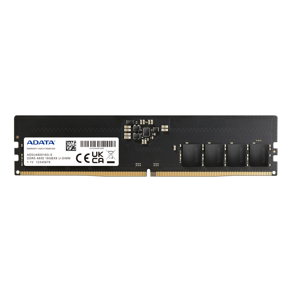 ADATA,U-DIMM,STANDARD,DRAM,AD5U480016G-S,DDR5,SINGLE TRAY,16GB,4800