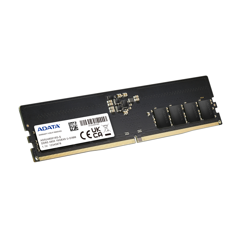 ADATA,U-DIMM,STANDARD,DRAM,AD5U480016G-S,DDR5,SINGLE TRAY,16GB,4800