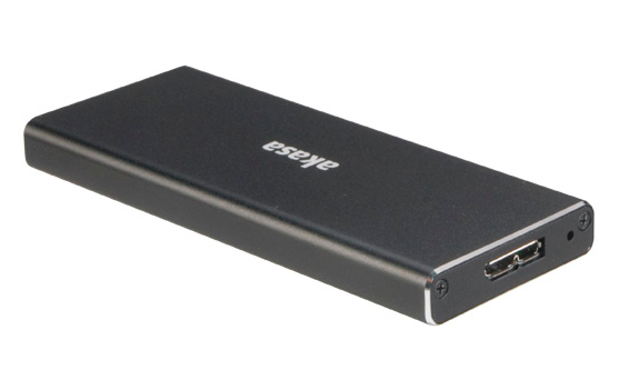 Akasa USB 3.1 Gen1 Aluminium Enclosure for M.2 (NGFF) SSD (Supports 2230, 2242, 2260 & 2280)