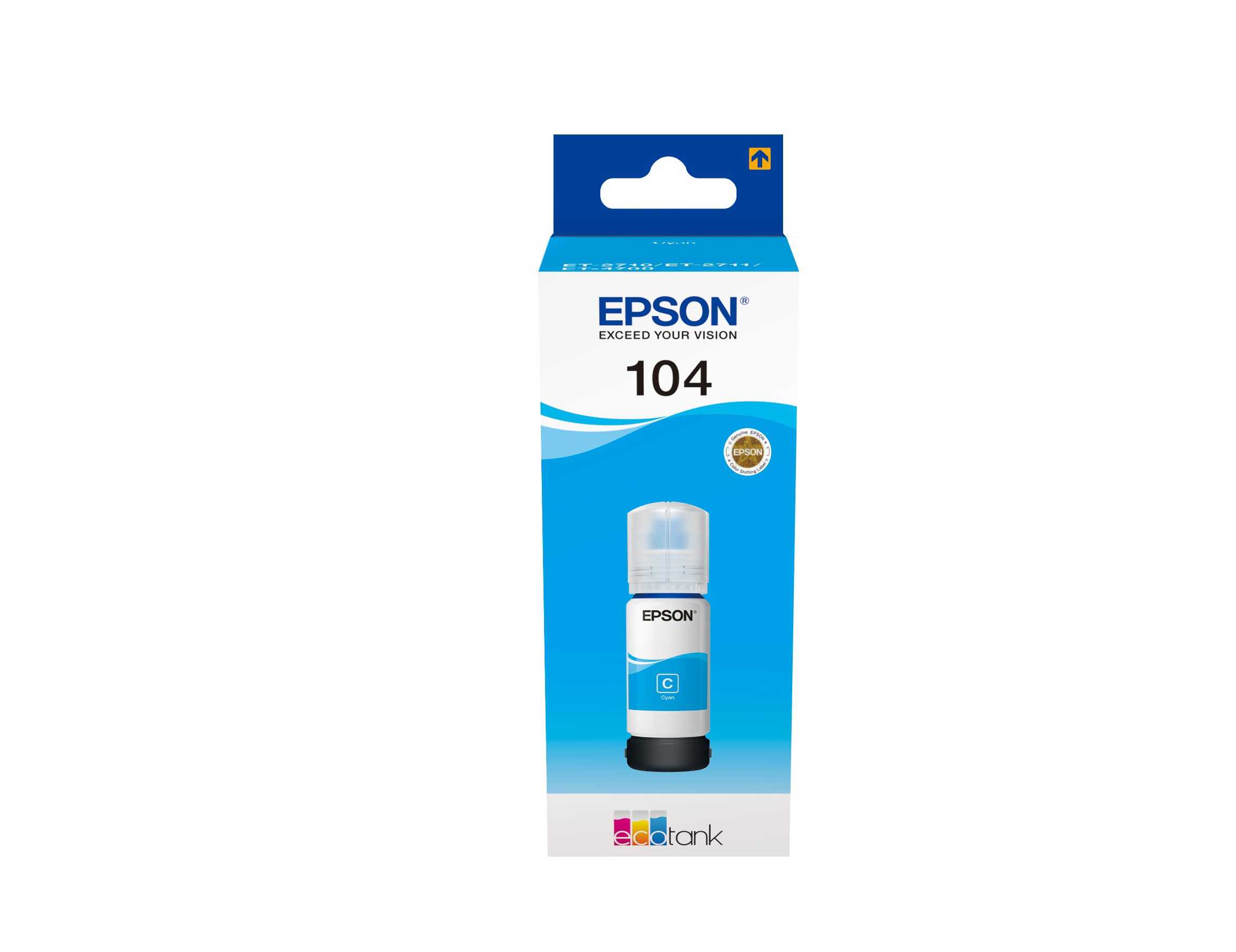 Epson 104 Cyan Epson Ecotank ET-Serie 4700, 2720, 2710, 2721, 2711 70ml