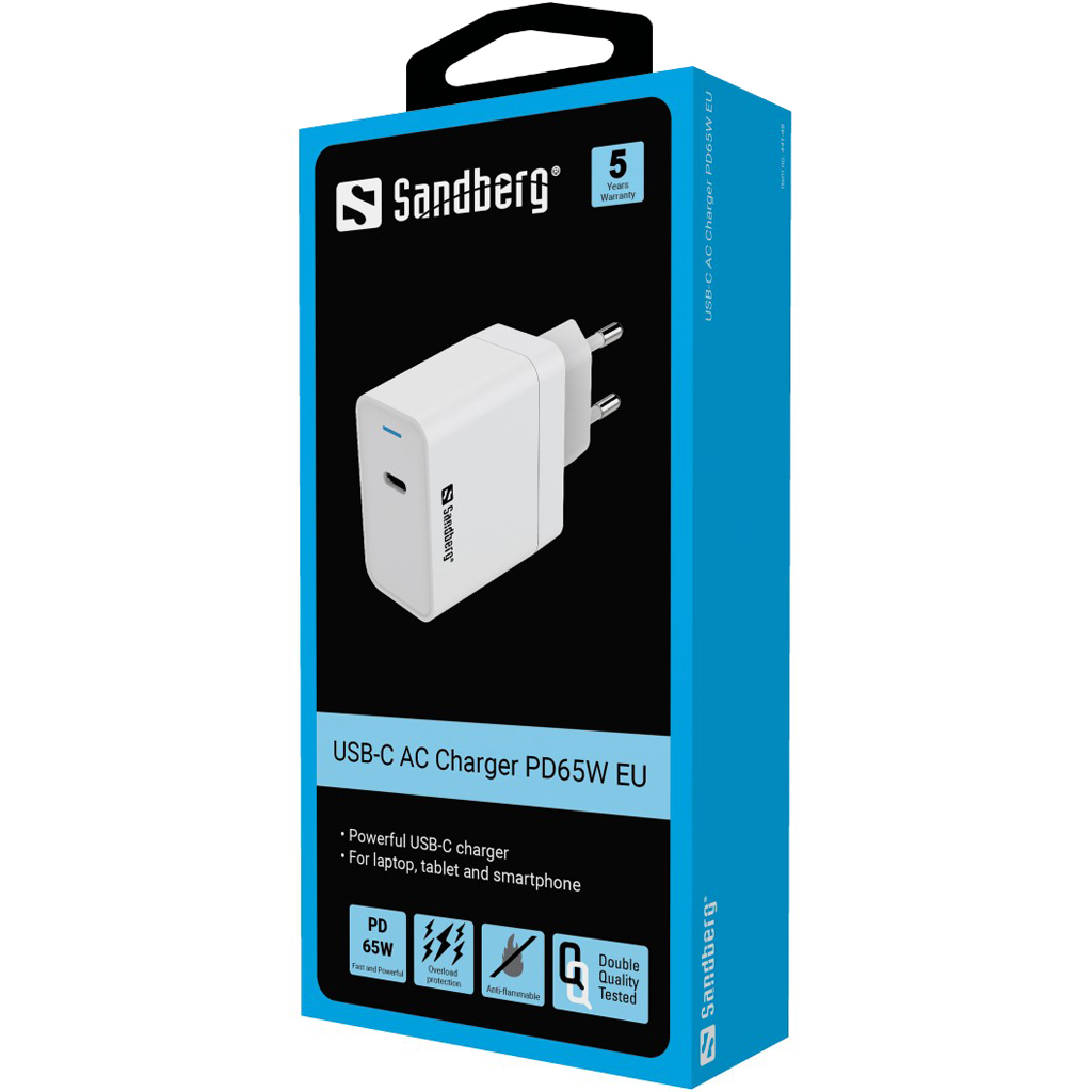 Sandberg USB-C AC Charger PD65W EU