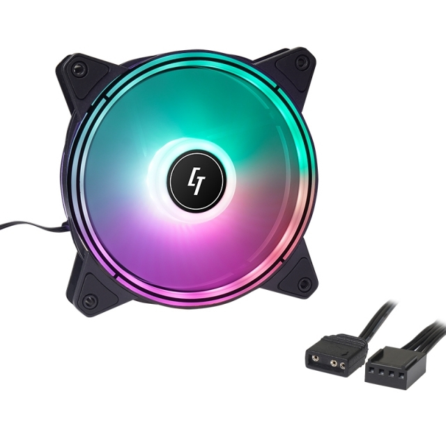 Chieftec Accessory // 3x RGB Rainbow fan+ Fan controler