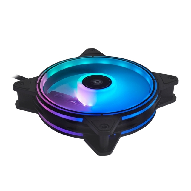 Chieftec Accessory // 3x RGB Rainbow fan+ Fan controler