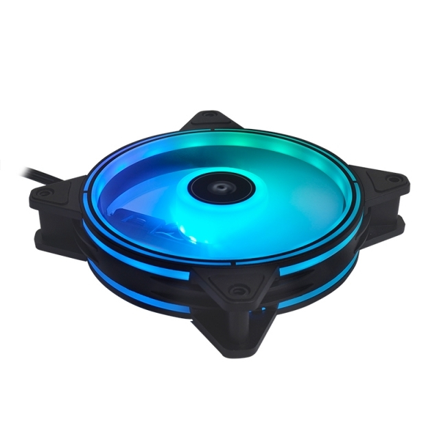 Chieftec Accessory // 3x RGB Rainbow fan+ Fan controler