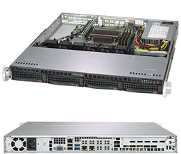 Supermicro Barebone Server 1U Single 1151: 4 Hot-swap 3.5 : 350W: SuperServer SYS-5019C-M
