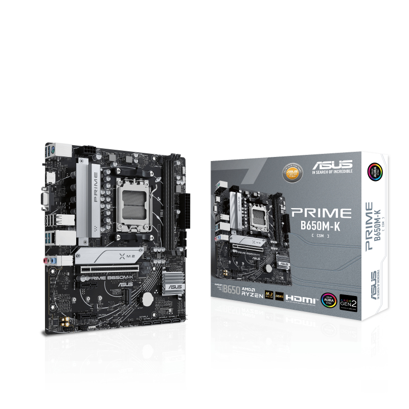 ASUS PRIME B650M-K - Motherboard - micro ATX - Socket AM5 - AMD B650