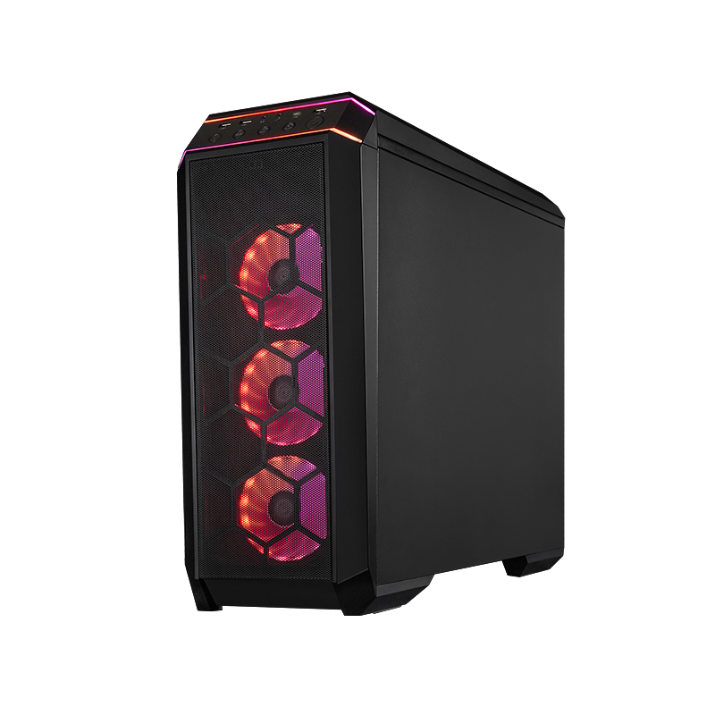 Chieftec Stallion III // Black , ATX Gaming case, T Glass, 4x RGB fan, MB sync.w/USB Type C, Mesh