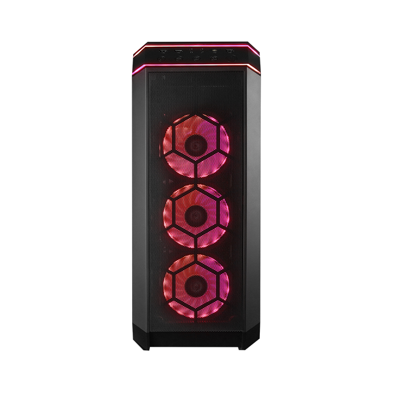 Chieftec Stallion III // Black , ATX Gaming case, T Glass, 4x RGB fan, MB sync.w/USB Type C, Mesh