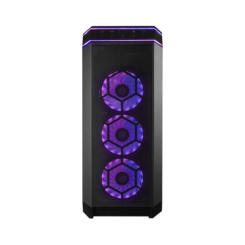 Chieftec Stallion III // Black , ATX Gaming case, T Glass, 4x RGB fan, MB sync.w/USB Type C, Mesh