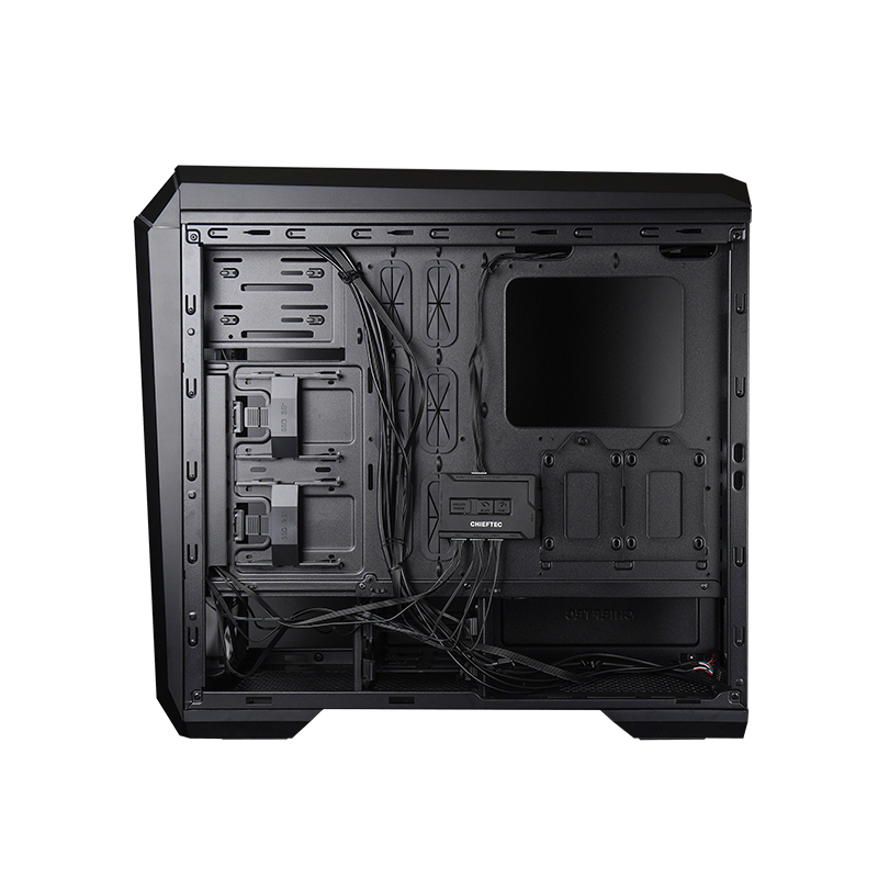 Chieftec Stallion III // Black , ATX Gaming case, T Glass, 4x RGB fan, MB sync.w/USB Type C, Mesh