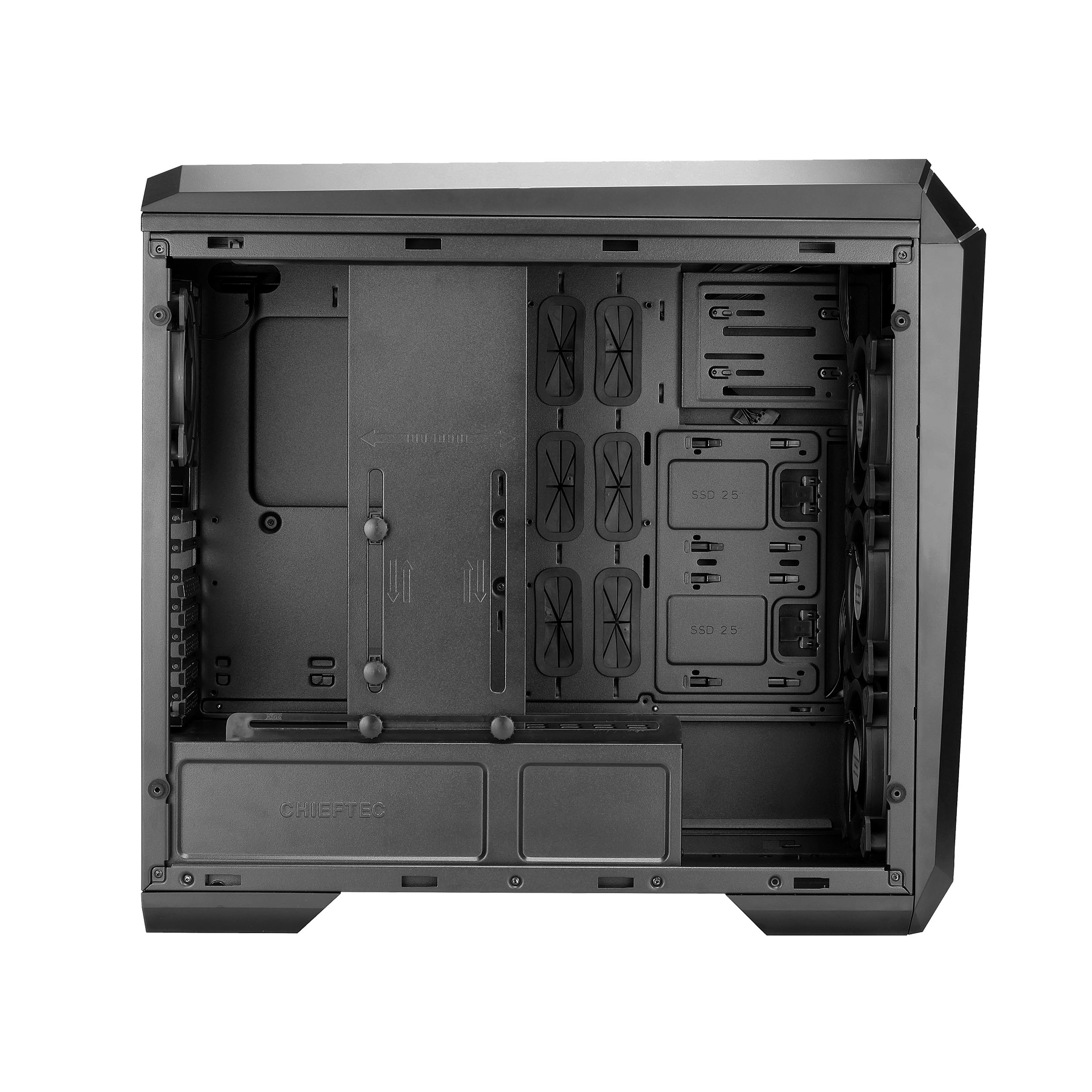 Chieftec Stallion II // Black , ATX Gaming case, T Glass, 4x RGB fan, MB sync.w/USB Type C