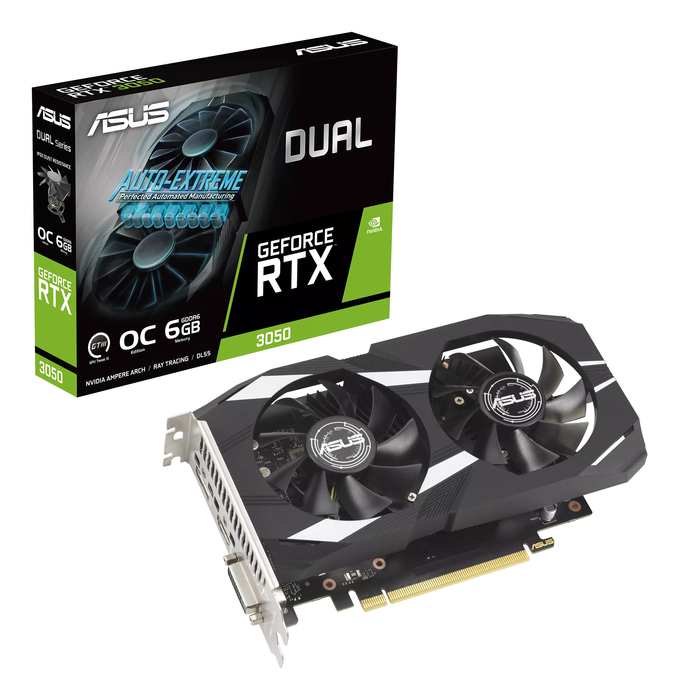 Asus RTX 3050 6GB Dual OC GDDR6 DUAL
