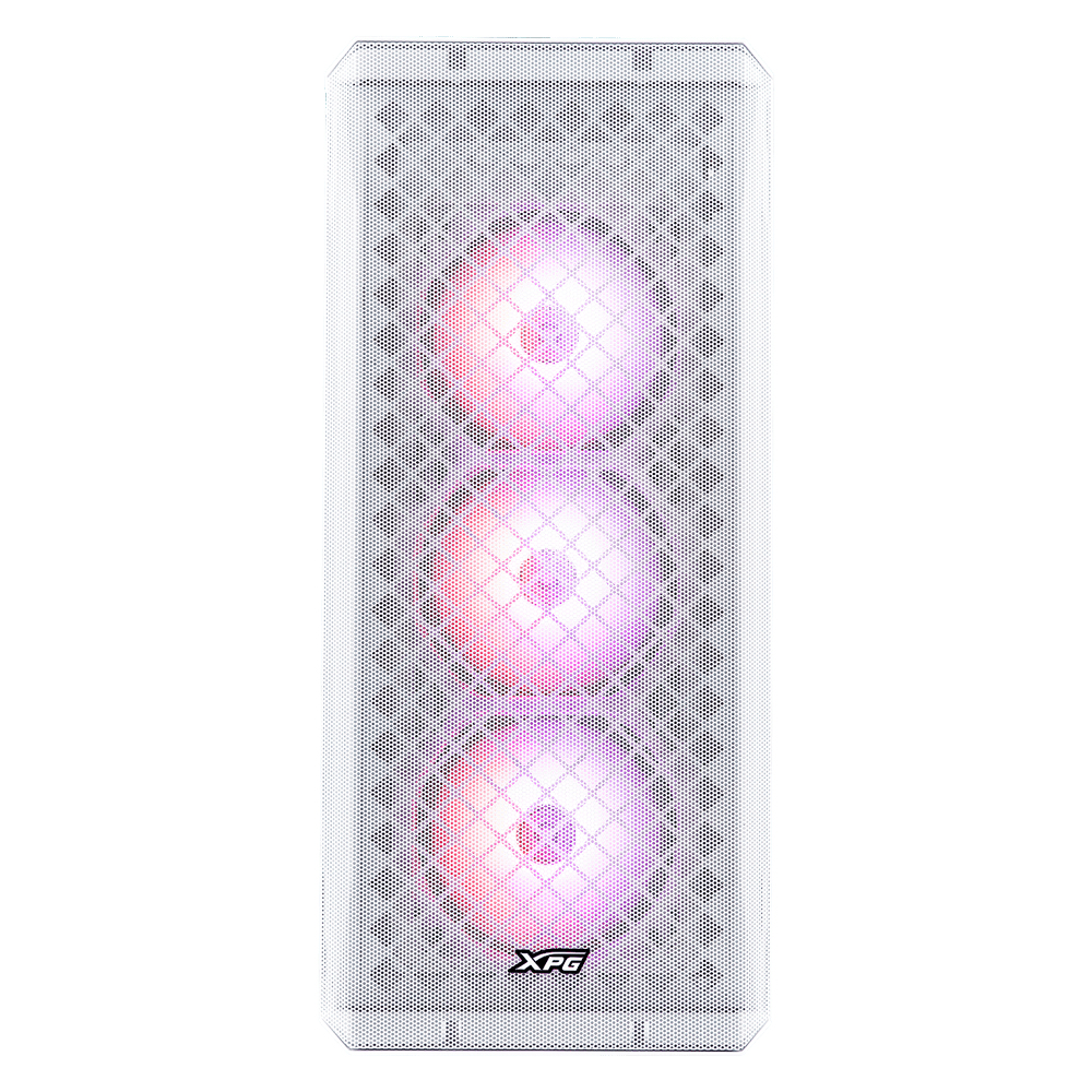 XPG DEFENDER, White, E-ATX Mid Tower, 3.5incx2, I/O: USBx2, HD Audiox1, Resetx1, Powerx1, Fan: Frontx2, Rearx1