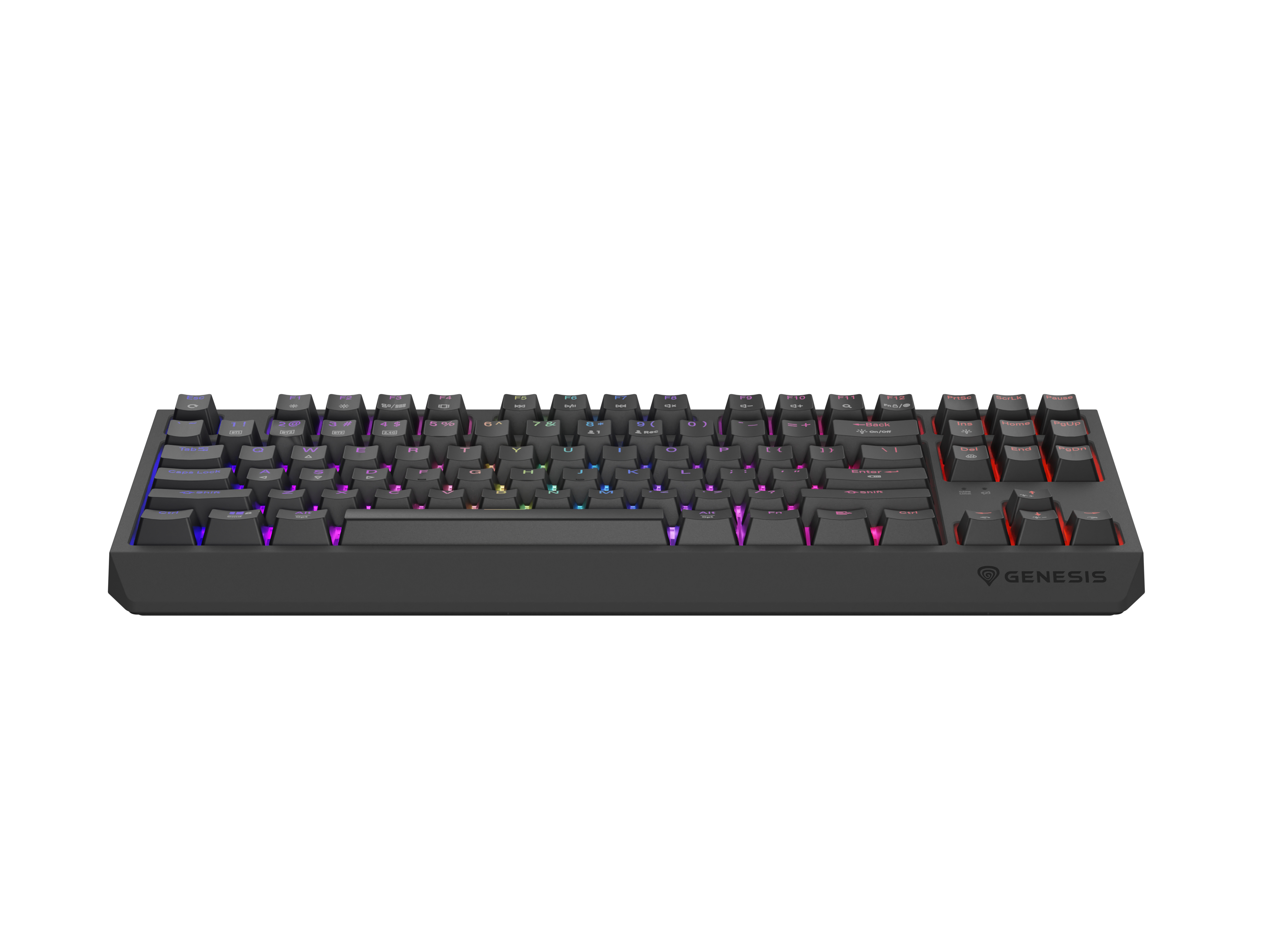 Genesis Gaming Keyboard Genesis Thor 230 TKL Wireless Us Black RGB Mechanical Outemu Red