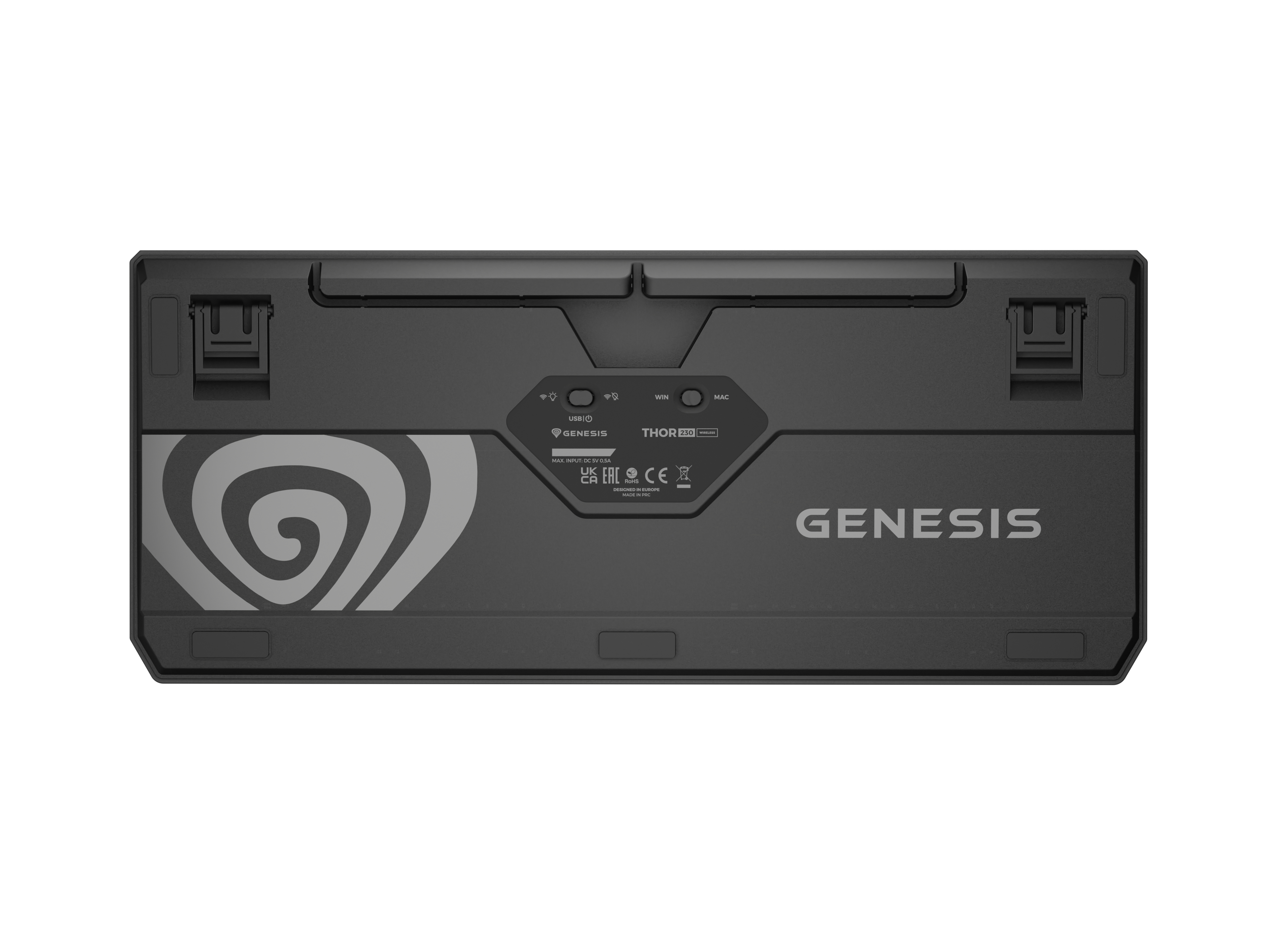 Genesis Gaming Keyboard Genesis Thor 230 TKL Wireless Us Black RGB Mechanical Outemu Red