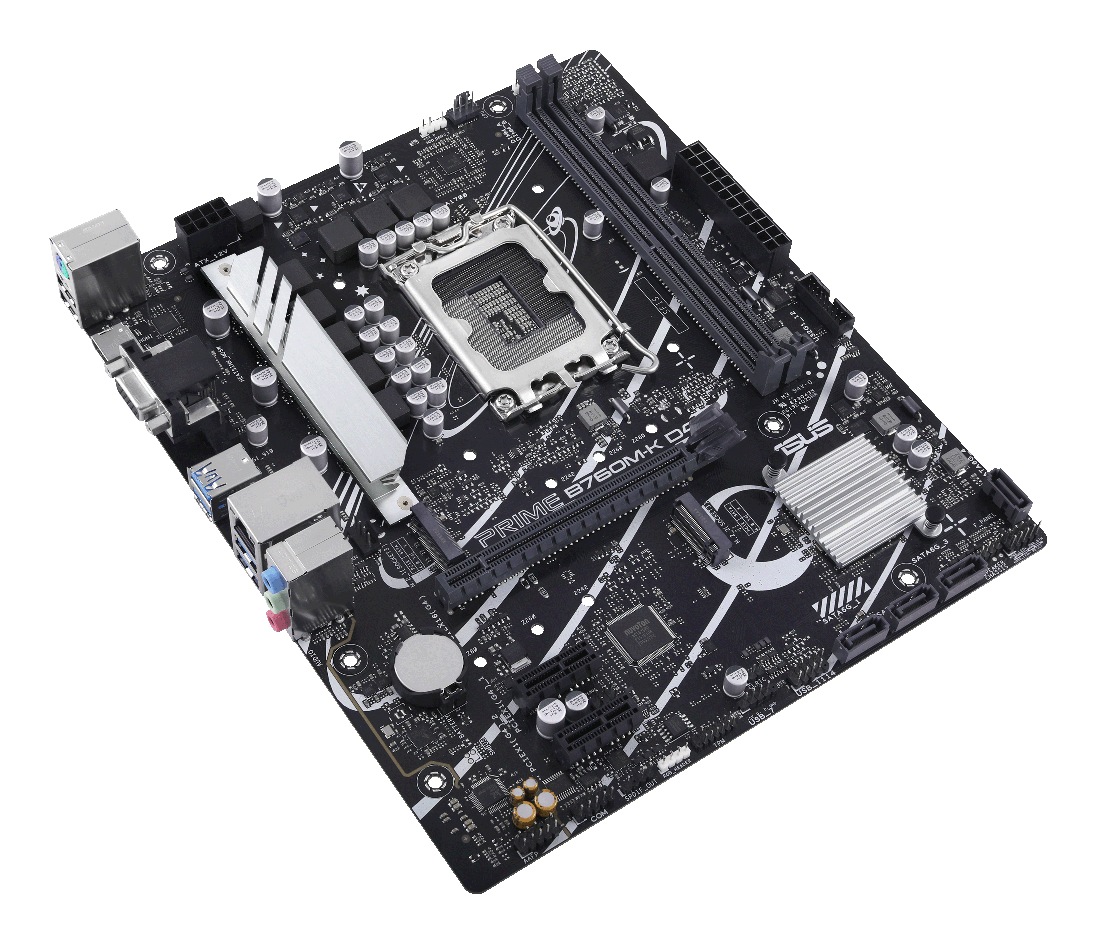ASUS PRIME B760M-K D4 LGA1700 microATX MB 2xDDR4 4xSATA 2xM.2 1xD-Sub 1xHDMI 2.0