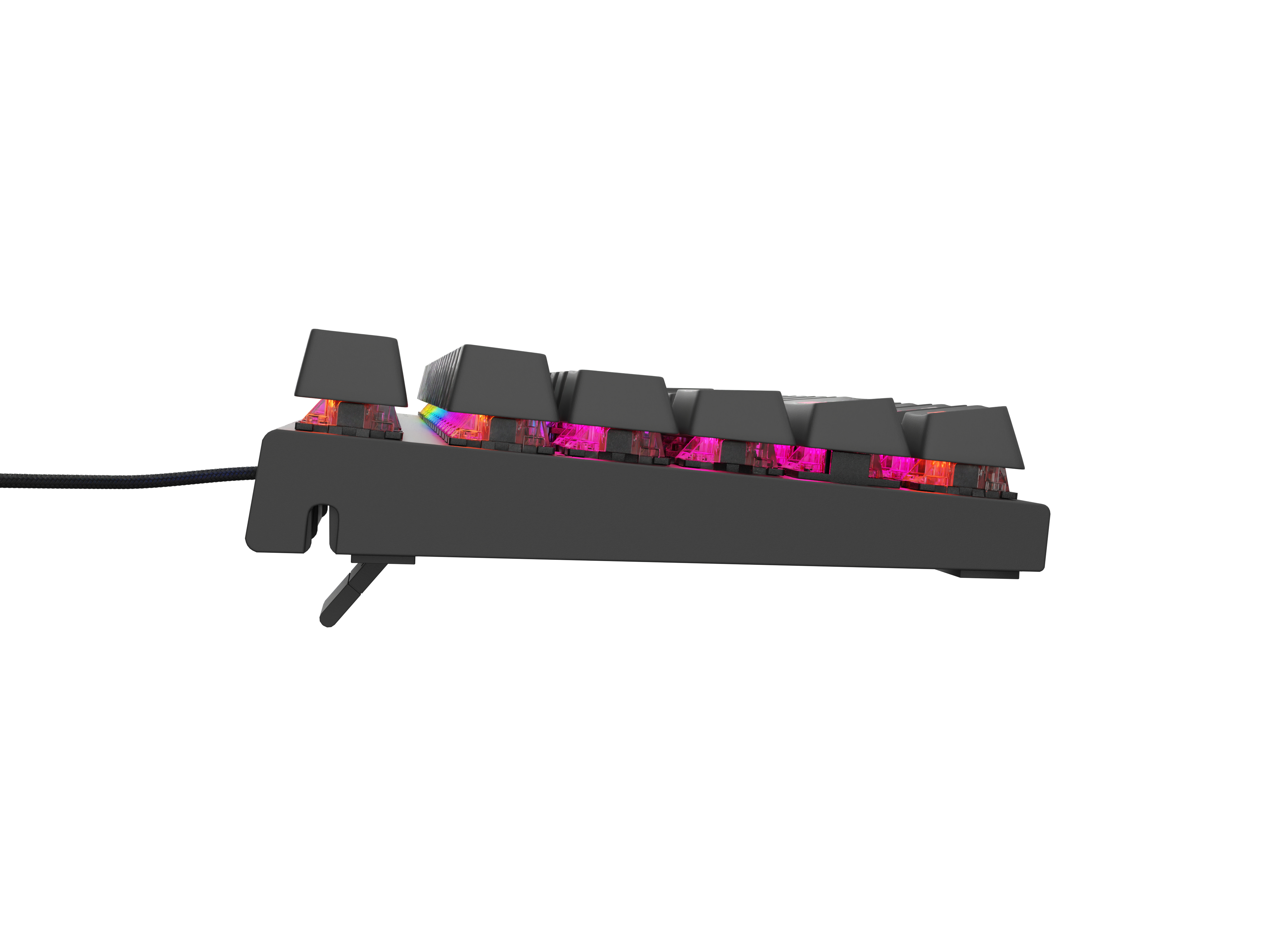 Genesis Gaming Keyboard Genesis Thor 303 TKL Black Us Layout RGB Backlight Mechanical Red Switch Hot Swap
